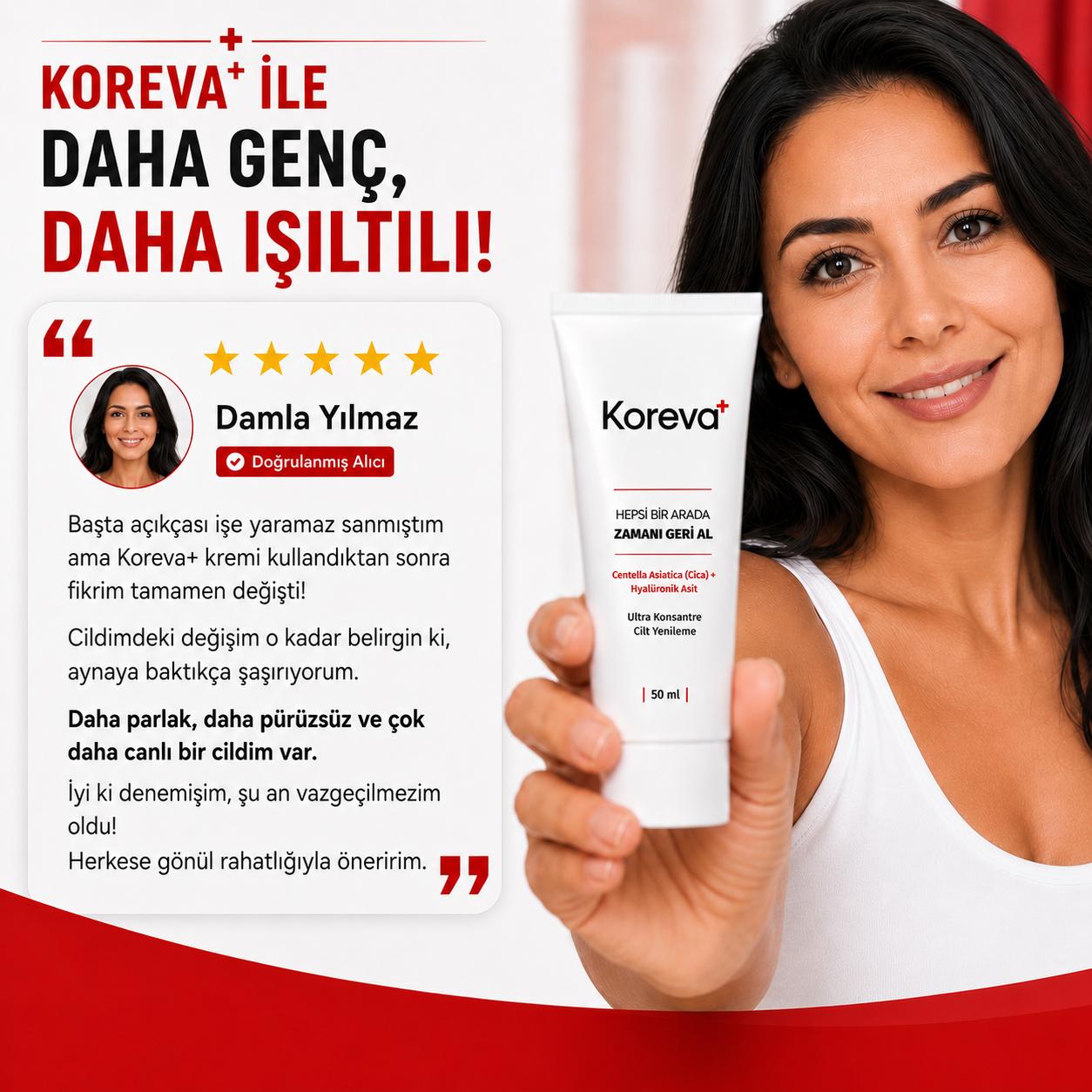 KOREVA™ Kırışıklık ve Yaşlanma Karşıtı Bakım Kremi