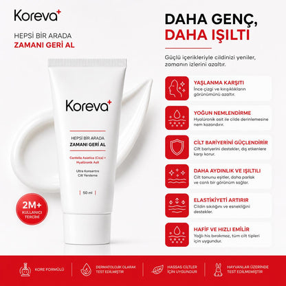 KOREVA™ Kırışıklık ve Yaşlanma Karşıtı Bakım Kremi