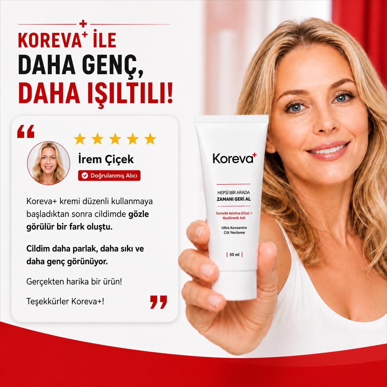 KOREVA™ Kırışıklık ve Yaşlanma Karşıtı Bakım Kremi